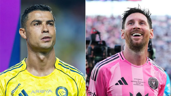 العمر البيولوجي لميسي ورونالدو