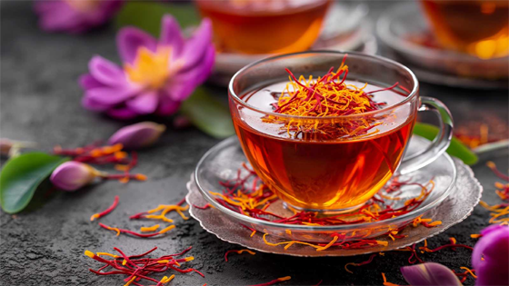 شاي الزعفران